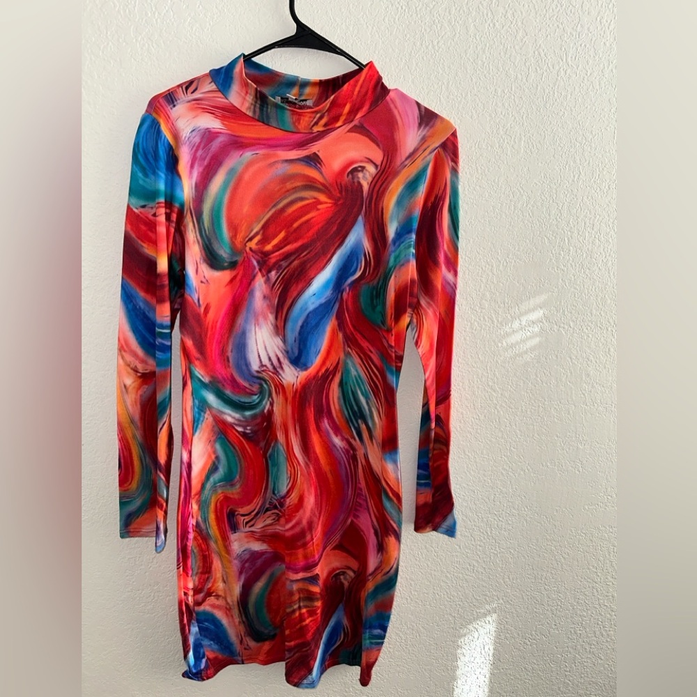 Colorful Midi dress (Women’s) Size large